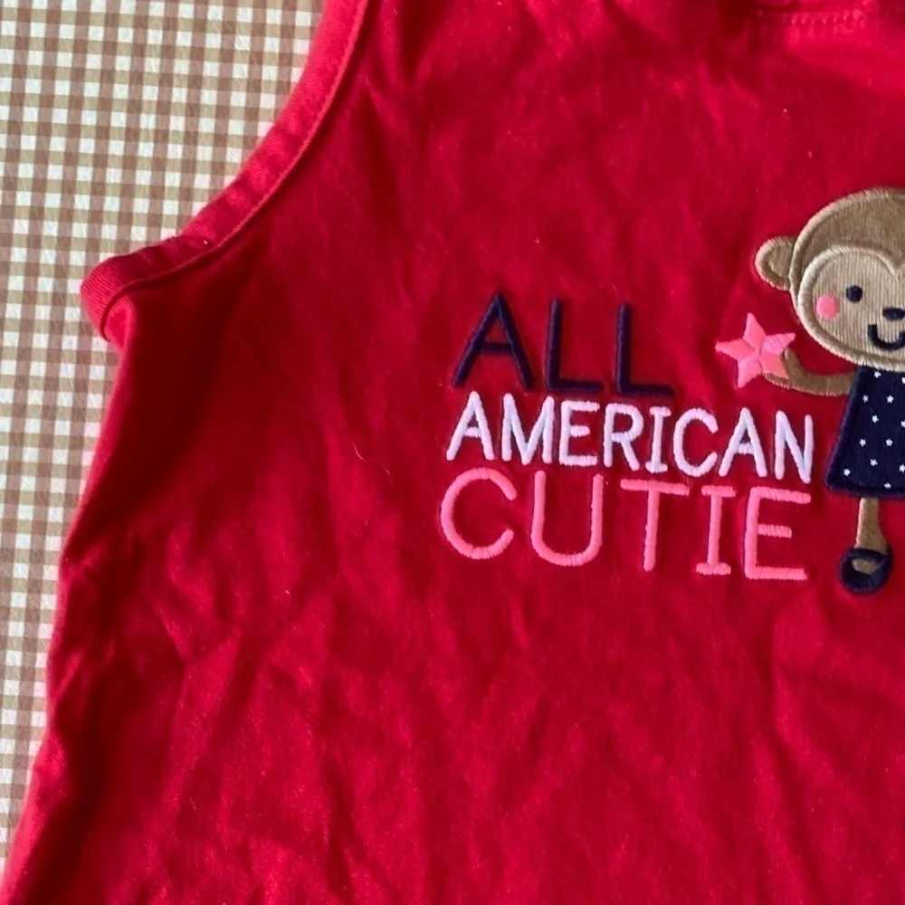 Carter’s All American Cutie Red tank top. Size 4. NWT‎
